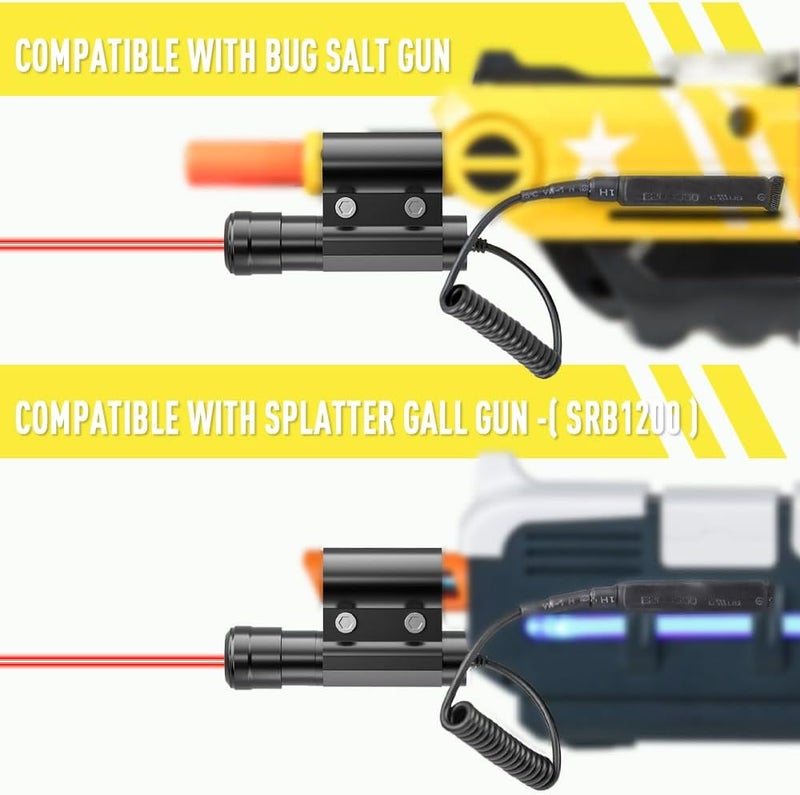 Geyet Salt Laser Beam Sight Compatible for Fly Salt Gun 2.0 3.0 & 4.0 Salt Airsoft Rifle and Splatter Gun, Laser Bug-Beam Sight for BB Pump's Accessories Hunting (Not Included Salt Gun) - Image 3